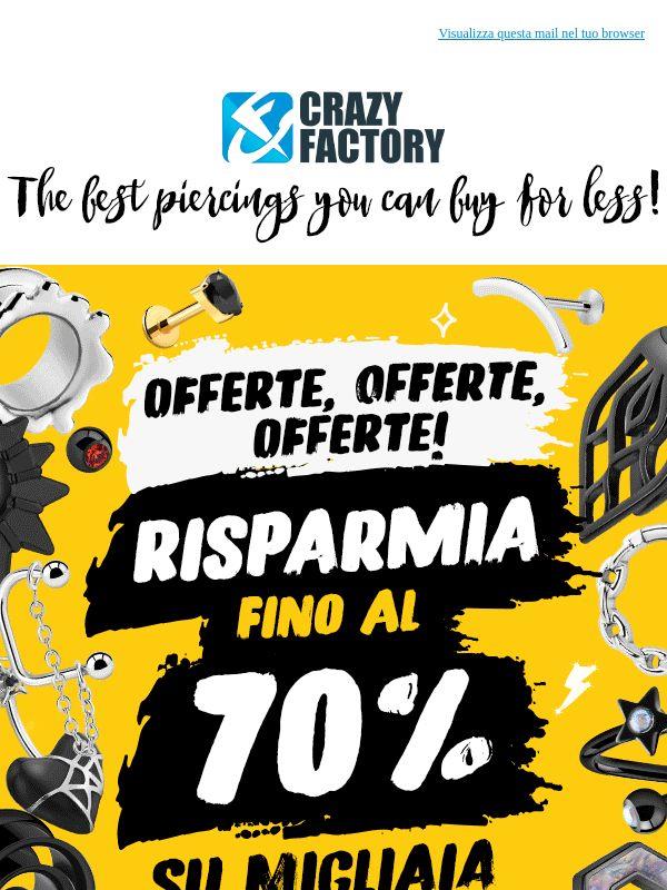 🔥 I saldi più pazzeschi di sempre! Risparmia fino al 70%,