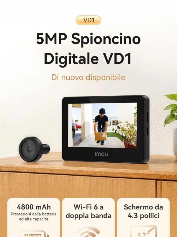 🚪 Scopri chi è alla tua porta con una straordinaria nitidezza 3K da 5MP