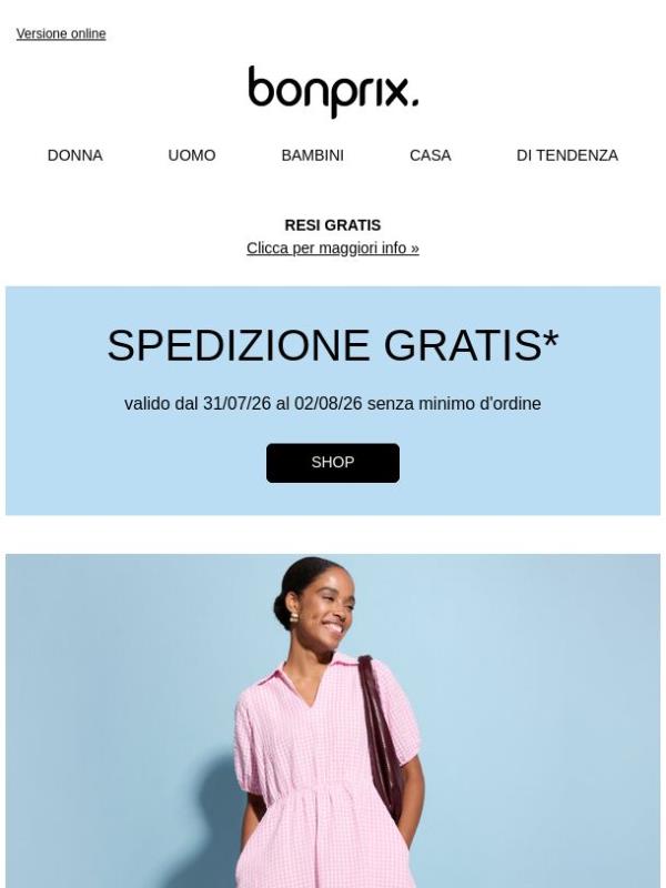 Spedizione gratis per il tuo prossimo ordine!