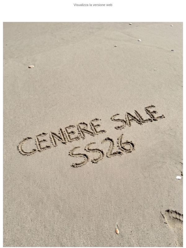 Cenere Sale SS26: nuovi capi