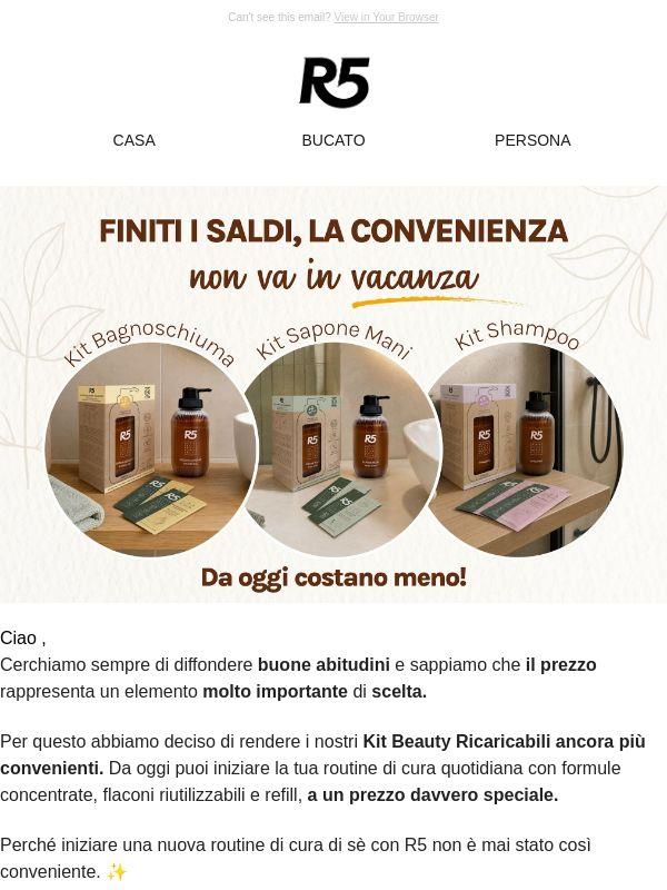 I Kit Beauty Ricaricabili costano meno