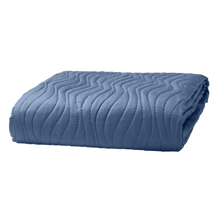 Trapuntino Matrimoniale 250x250 Sunny Wave Blue