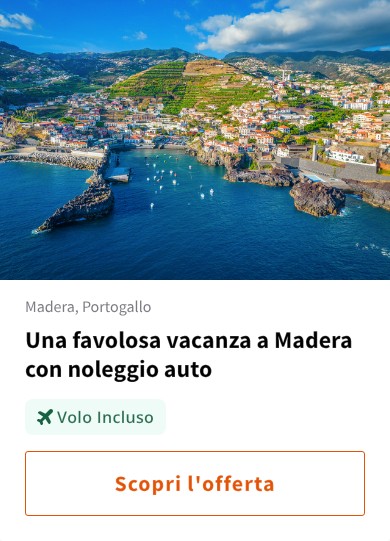 Una favolosa vacanza a Madera con noleggio auto