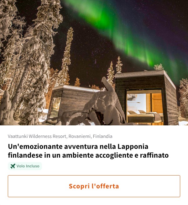 Un'emozionante avventura nella Lapponia finlandese in un ambiente accogliente e raffinato