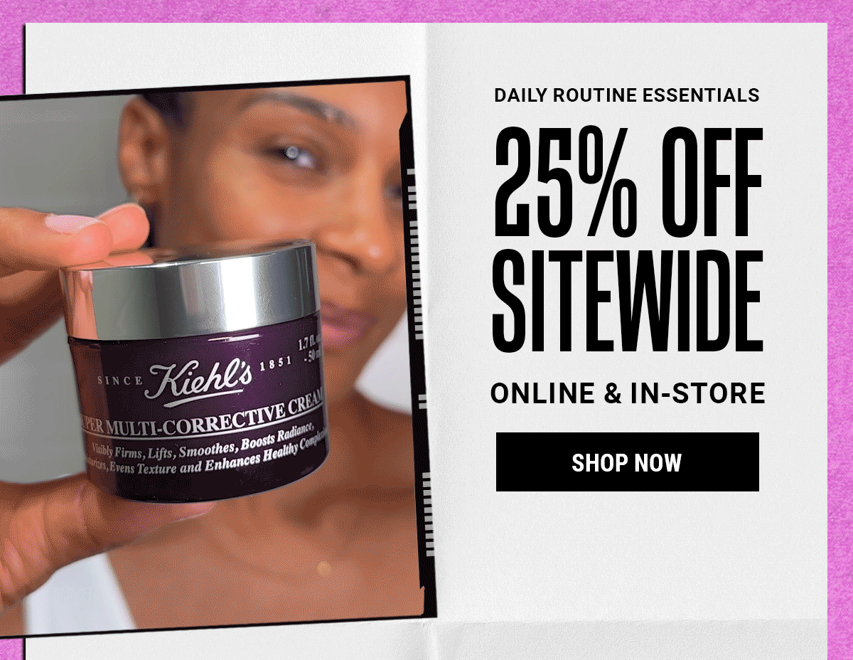 25% OFF SITEWIDE