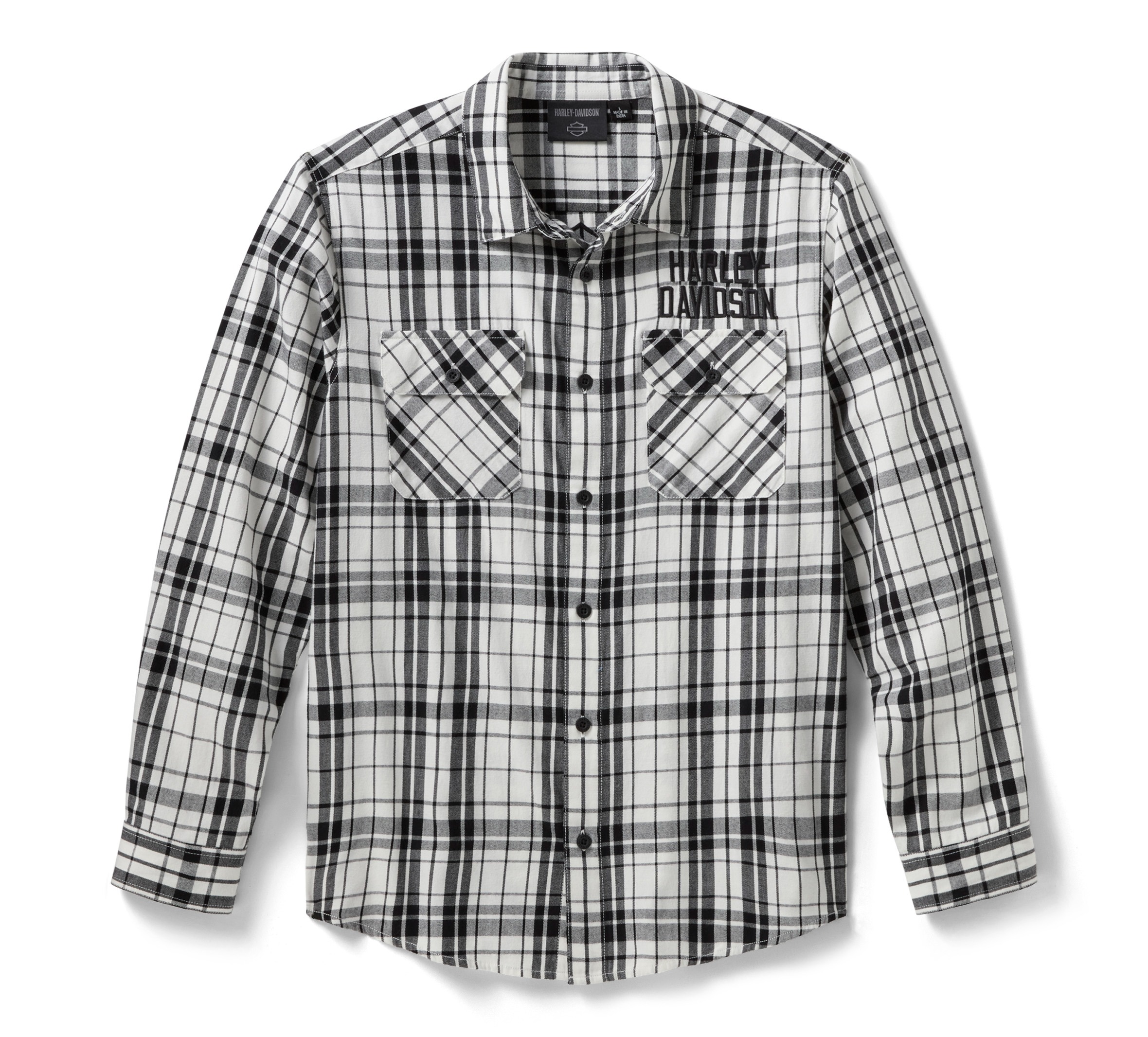 CAMICIA A QUADRI DA UOMO H‑D<sup>&reg;</sup> ESSENTIAL BAR & SHIELD