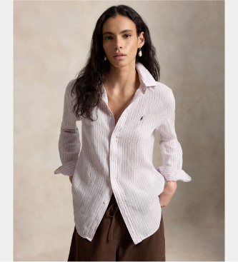 Camicia Classica di Lino rosa