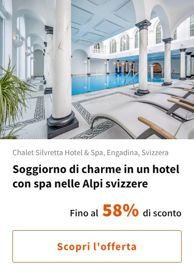 Soggiorno di charme in un hotel con spa nelle Alpi svizzere