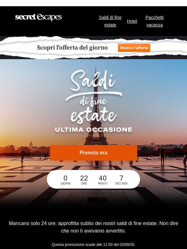 Parti con sconti fino al 68%?
