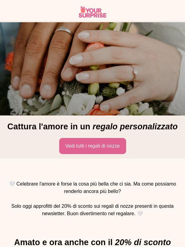 Festeggia l'amore con regali personalizzati 🤍