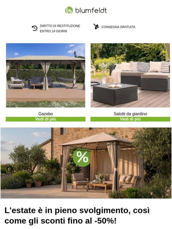 Siamo  nel cuore dell'estate! Risparmia fino al 55% su centinaia di prodotti