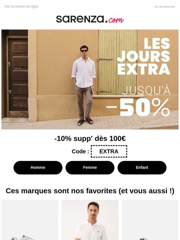 New Balance, Lacoste, Converse… -10% supp' dès 100€ ☀️