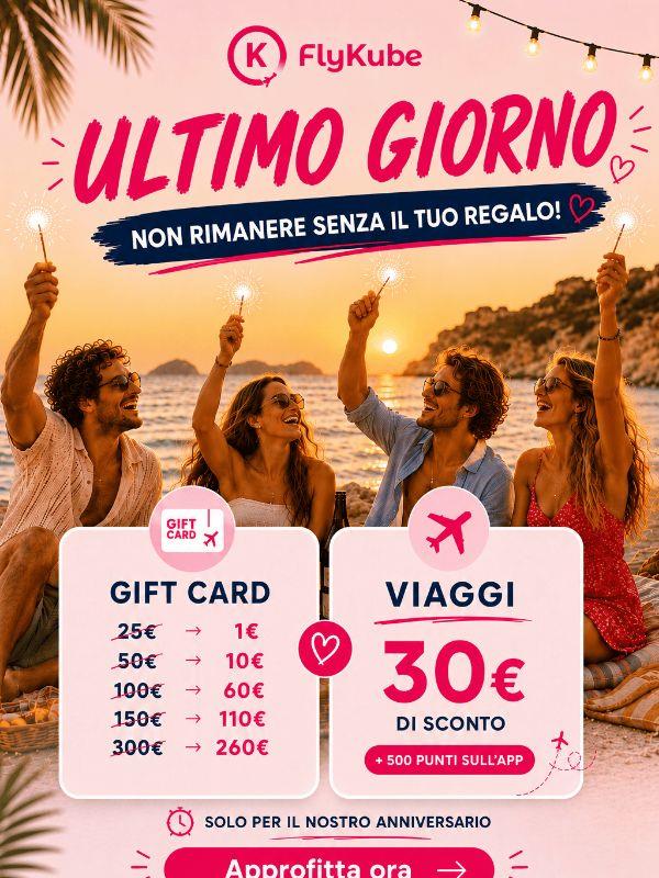 Ultimo giorno per ricevere il tuo regalo di anniversario