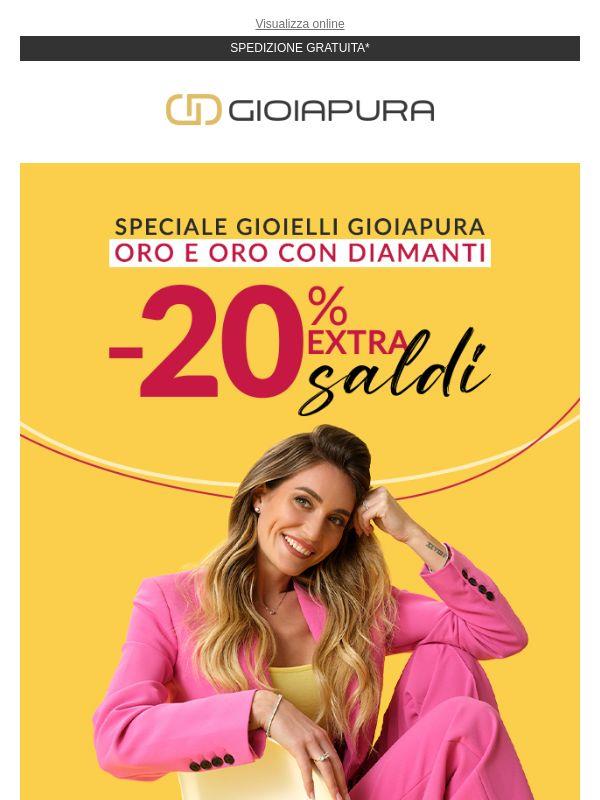 EXTRA 20% su tutto l'ORO ✨