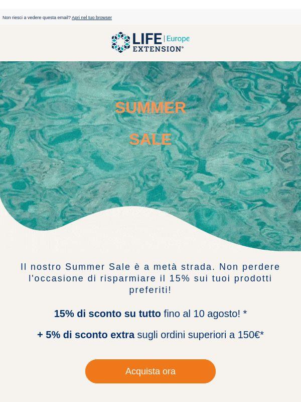Non dimenticare il Summer Sale! ☀️