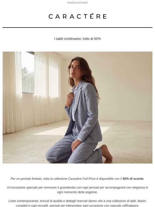 Rinnova il tuo stile con il 50% di sconto.