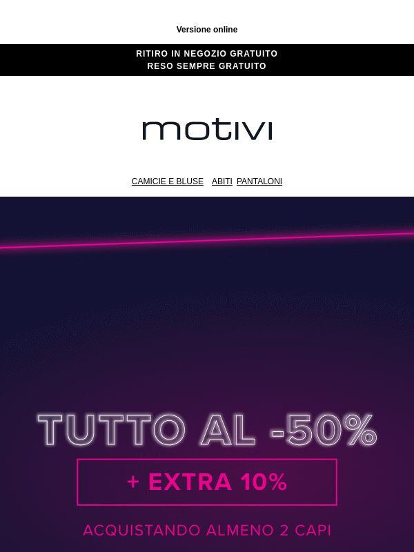 Solo stanotte: EXTRA 10% su TUTTO ⚡