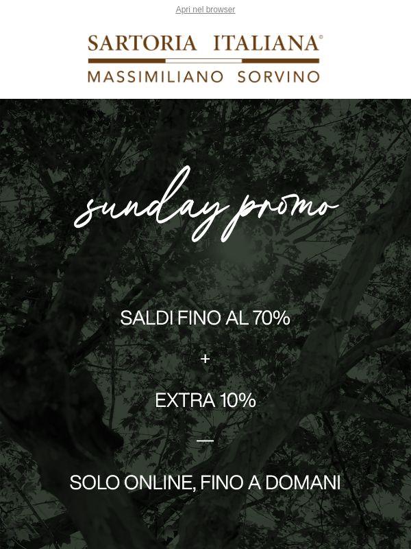 Saldi fino al 70% + EXTRA 10%