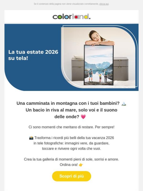 Il ricordo più bello del tuo viaggio? Una foto su tela!