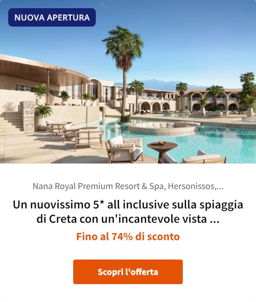 Un nuovissimo 5* all inclusive sulla spiaggia di Creta con un'incantevole vista sul mare