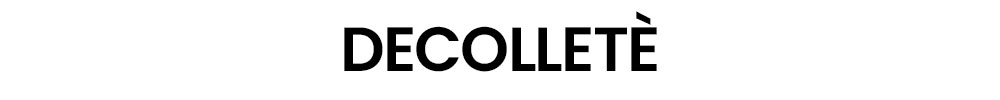 Black wordmark reading 'DECOLLETÈ' in bold sans-serif on a white background