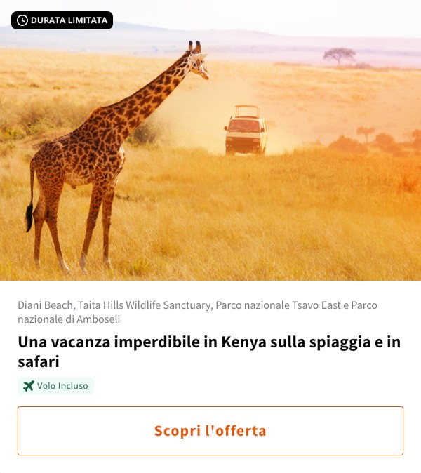Una vacanza imperdibile in Kenya sulla spiaggia e in safari