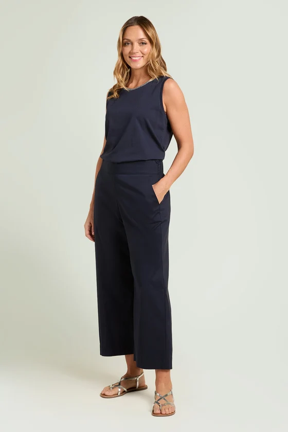 PANTALONI PULL-ON AMPI IN POPELINE