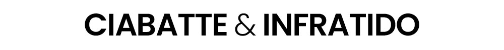 Black text logo reading 'CIABATTE & INFRATIDO' on a white background