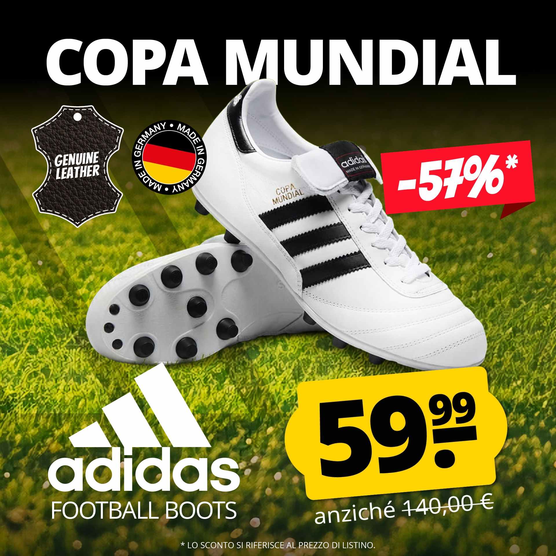 adidas copa mundial fg scarpe da calcio in pelle di canguro