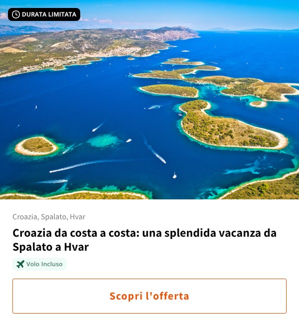 Croazia da costa a costa: una splendida vacanza da Spalato a Hvar