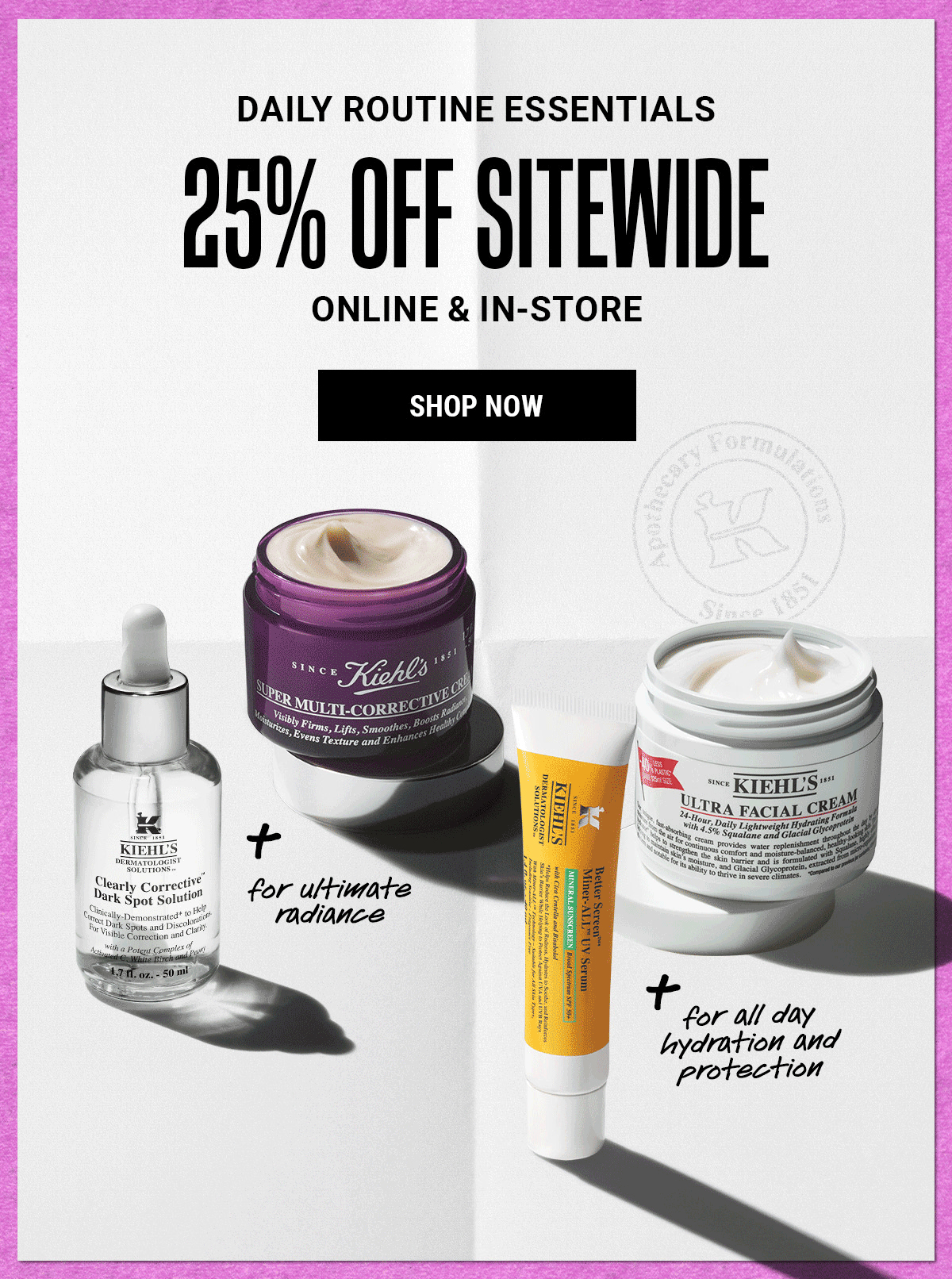 25% OFF SITEWIDE