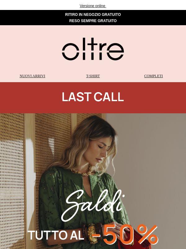 Termina oggi🔥 Saldi tutto al -50% + extra -20%