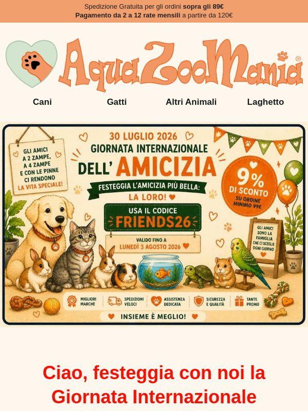 9% di Sconto - ULTIME ORE 🐕🐈🐿️🦜🐢🐟 ...per i nostri amici animali!!