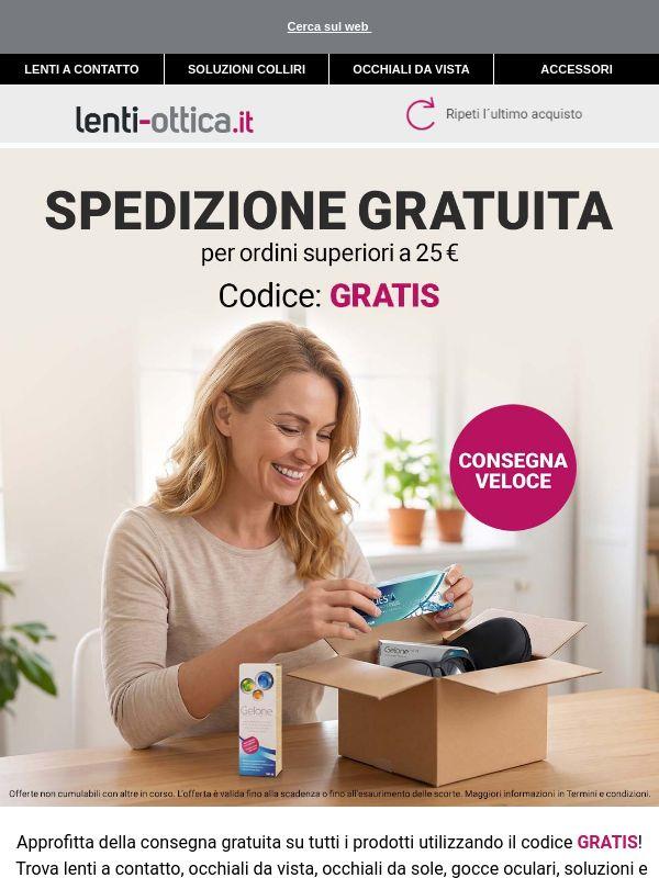 Spedizione GRATUITA - solo fino a mercoledì ⏰