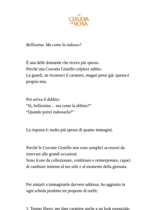 Le Cravatte Gioiello sono bellissime..ma come le indosso?