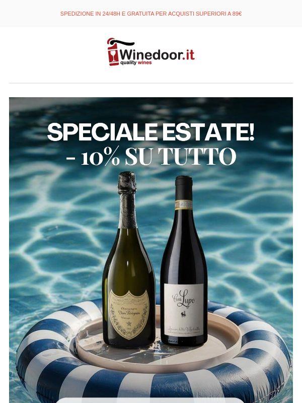 ☀️Speciale estate: -10% su tutti i vini