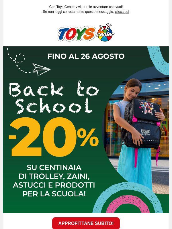 🎒 -20% sugli articoli per la scuola! Approfitta del Back to school!