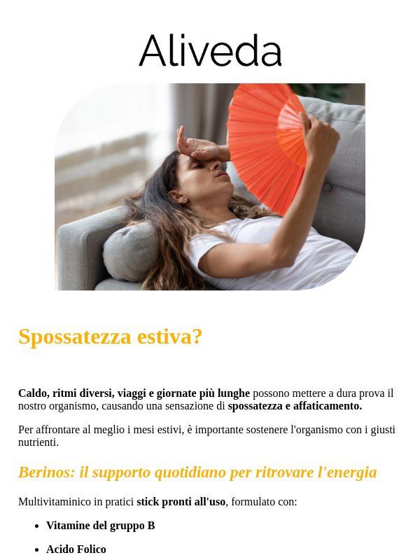 -20% su tutti i multivitaminici! Contrasta la stanchezza estiva con i nostri multivitaminici