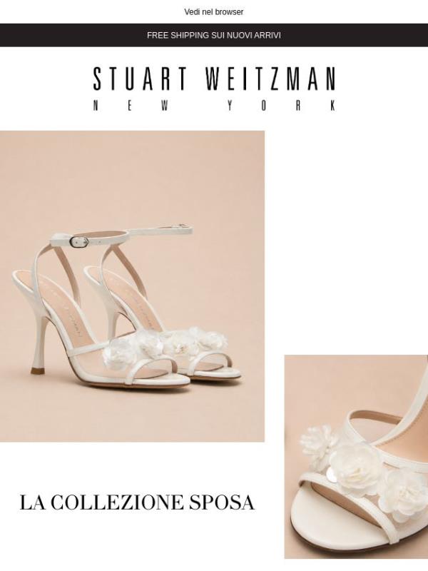Scarpe da sposa pensate per brillare tutto il giorno