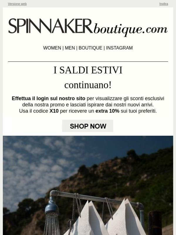 SUMMER SALE: Ora, Extra 10% Off la selezione PE26