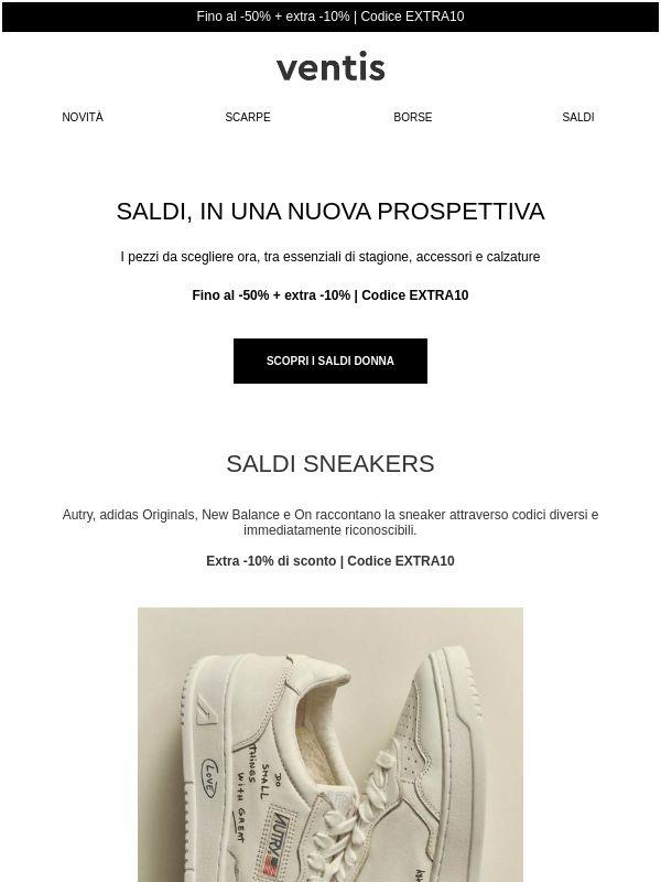 Extra -10% di sconto sulle sneakers in saldo