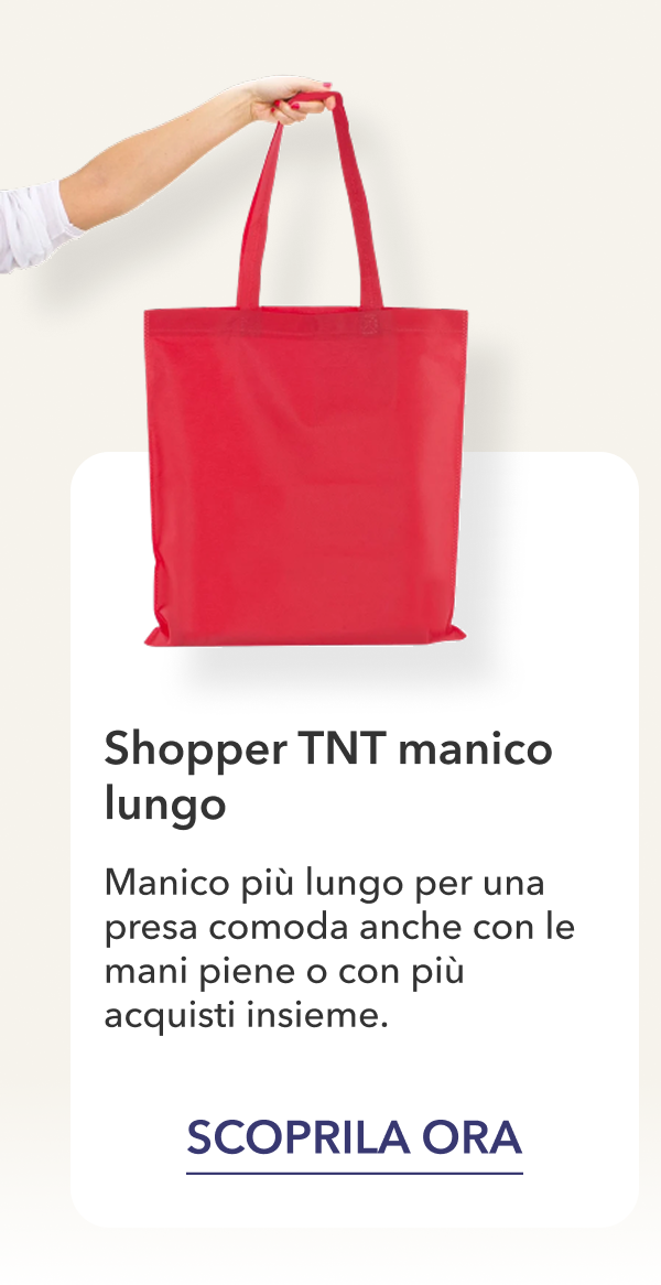 Shopper TNT manicotto lungo 