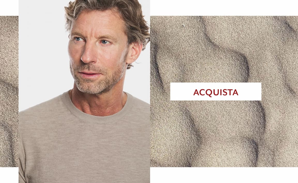 Maglia girocollo in cotone lino