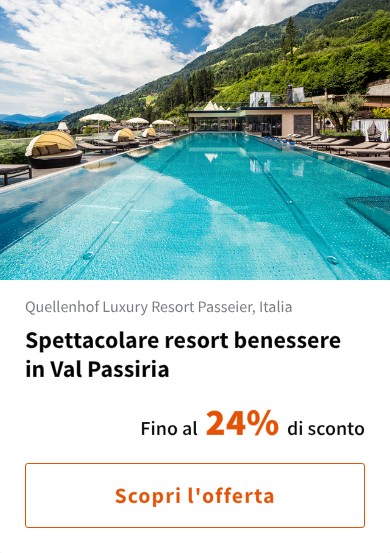 Spettacolare resort benessere in Val Passiria