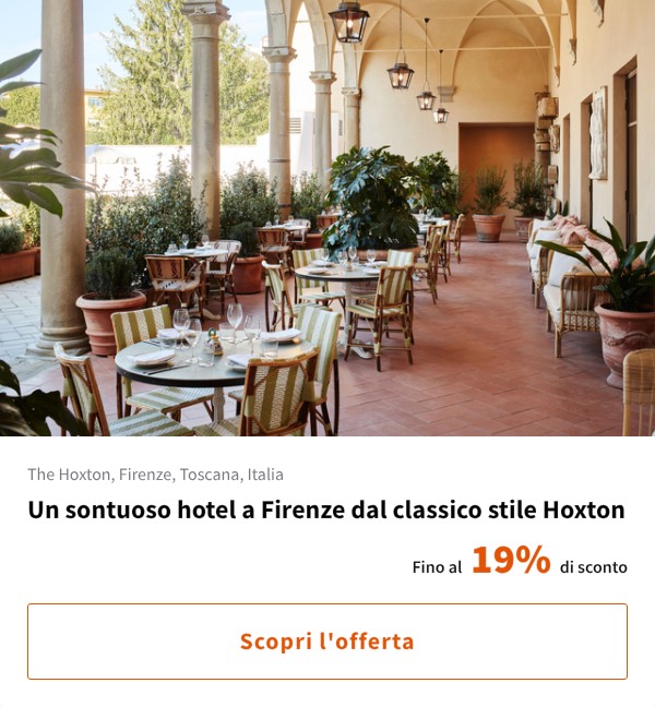 Un sontuoso hotel a Firenze dal classico stile Hoxton