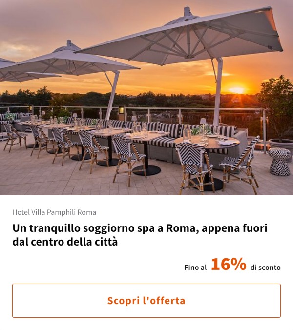 Un tranquillo soggiorno spa a Roma, appena fuori dal centro della città