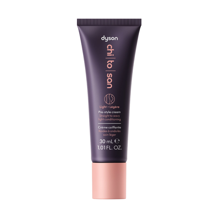 Crema pre-styling Dyson Chitosan™ per capelli lisci o ondulati - Formula leggera