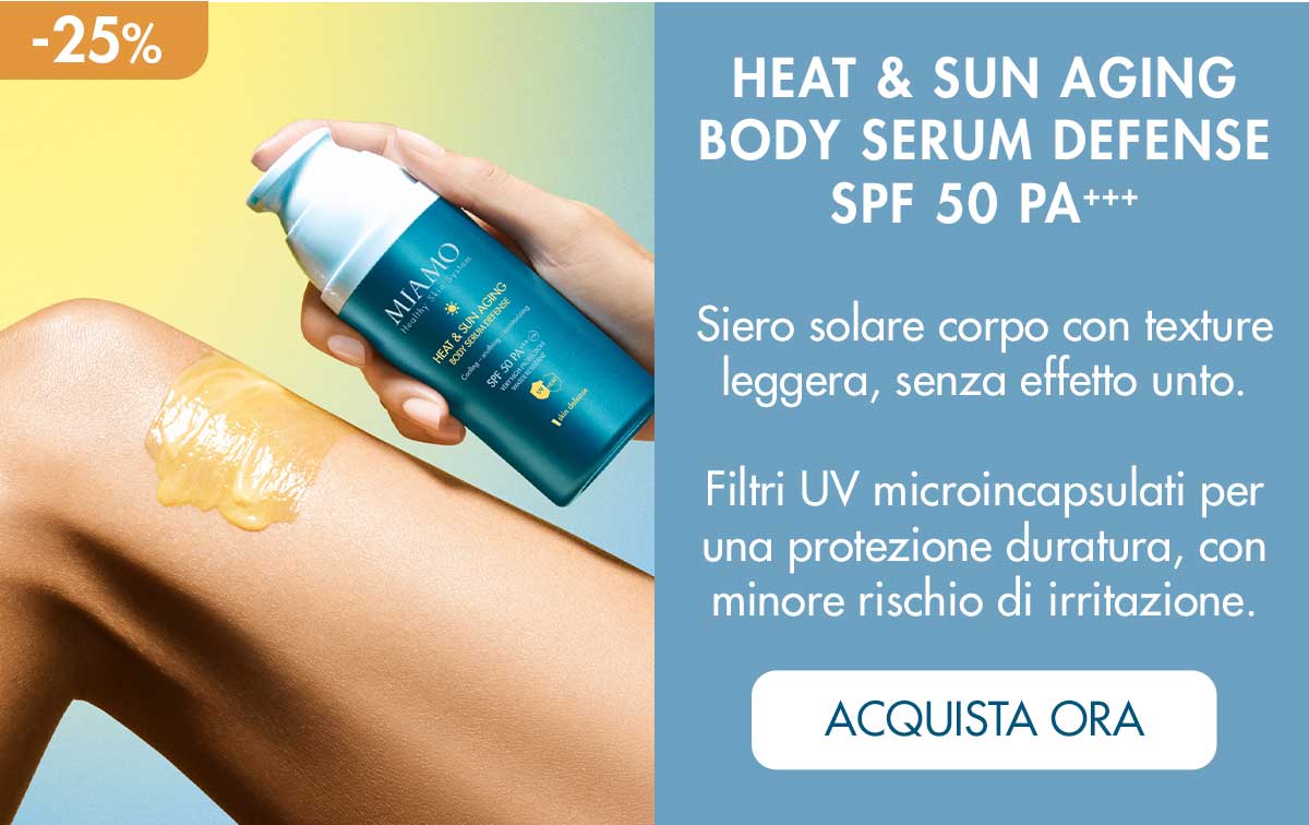 Heat & Sun aging body serum defense spf 50 pa++