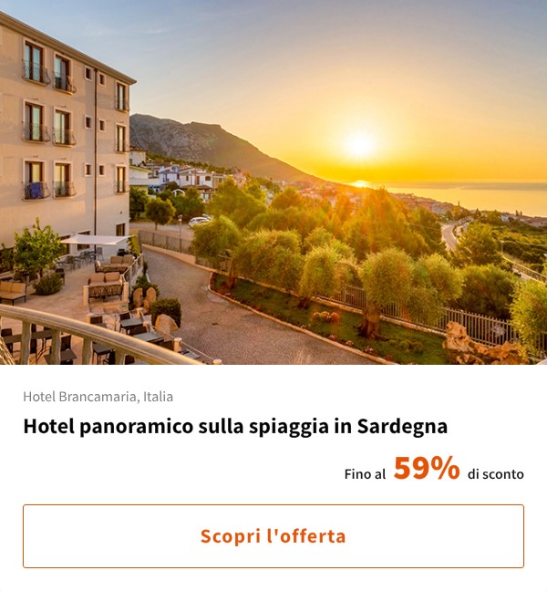 Hotel panoramico sulla spiaggia in Sardegna