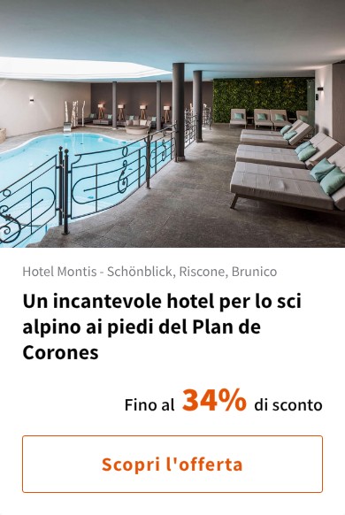 Un incantevole hotel per lo sci alpino ai piedi del Plan de Corones